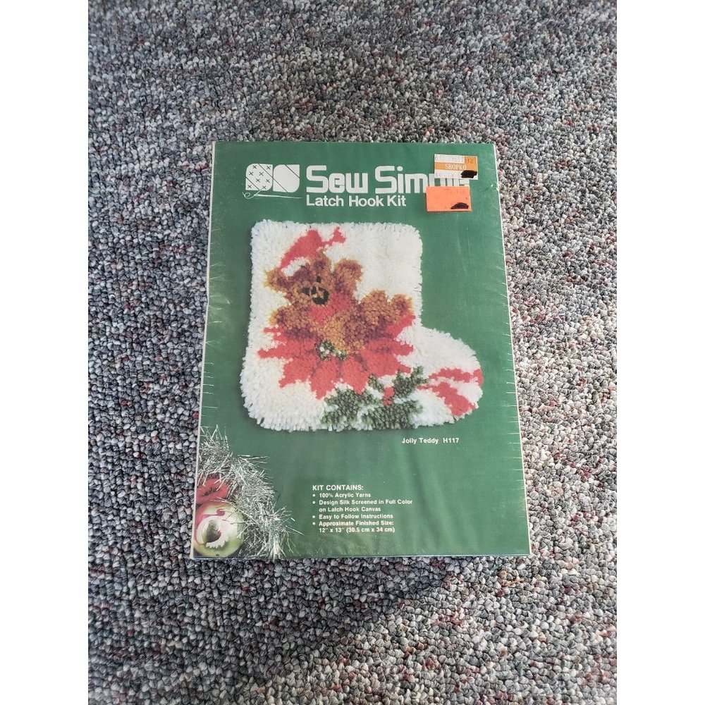 80s Christmas Latch Hook Kit